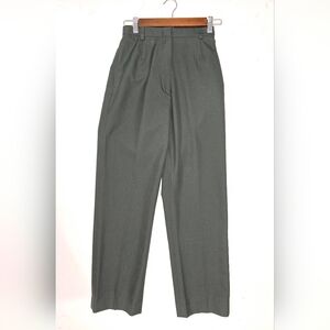 Women's DPSC US ARMY Military Wool Blend Slacks Green Pants Size In Details